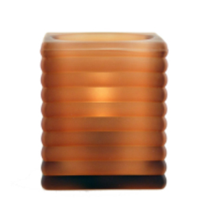 Mini-Cami-Horizontal-Rib-Amber-Forst-Block-Table-Lamp